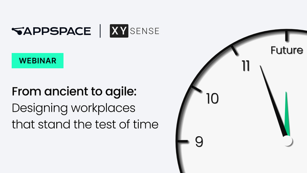 Webinar promo image from Appspace and XY Sense. Title: 