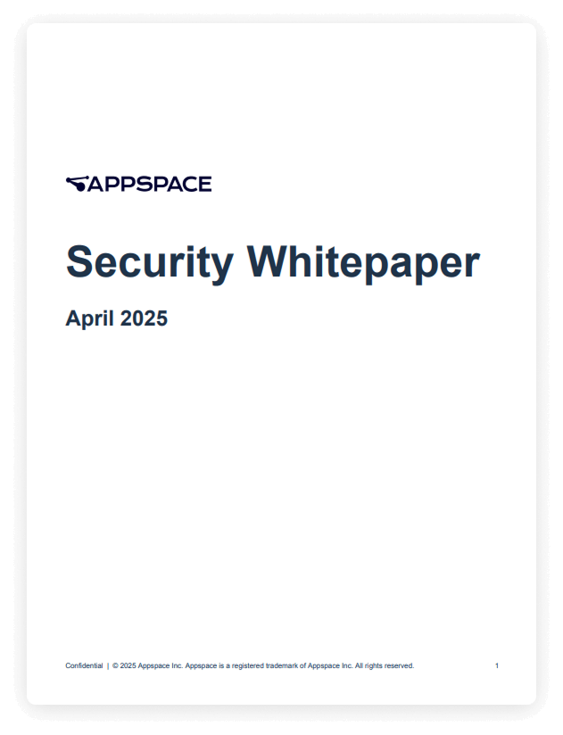 2025 Security Whitepaper - Appspace