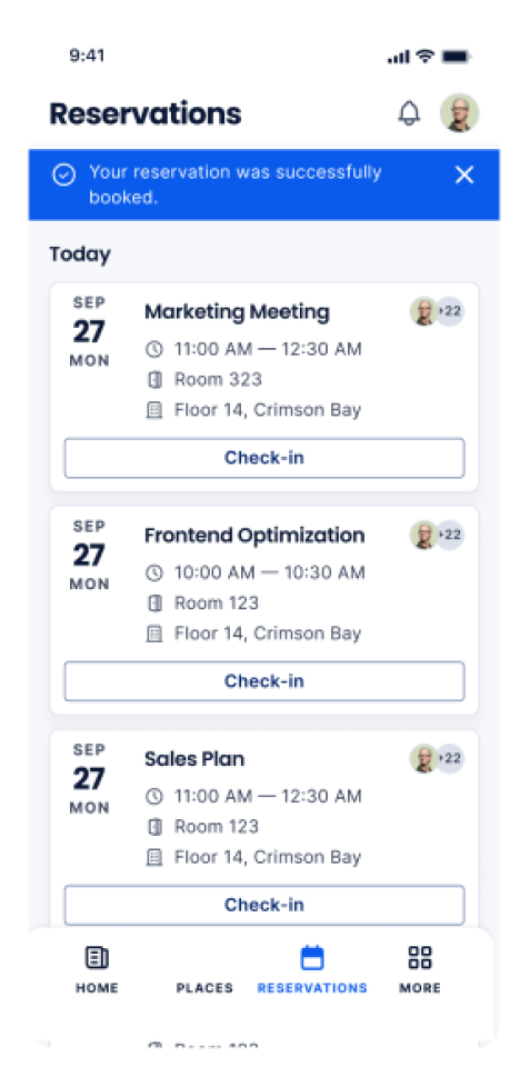 Desk booking software.