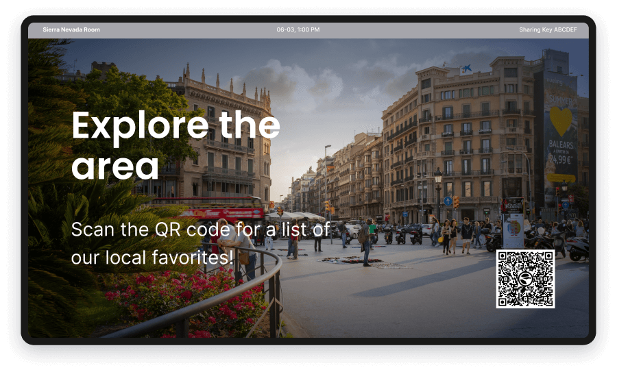 Explore the area - Zoom Rooms and Appspace